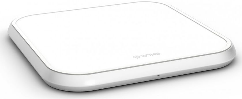 ZENS Aluminium Series Single Smartphone QI Draadloze Oplader Wit afbeelding 2
