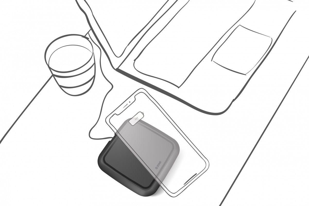 ZENS Single Smartphone QI Draadloze Oplader Zwart afbeelding 4