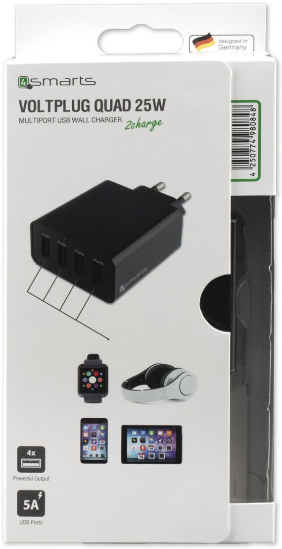4Smarts Voltplug Quad Wall Charger 5A afbeelding 3