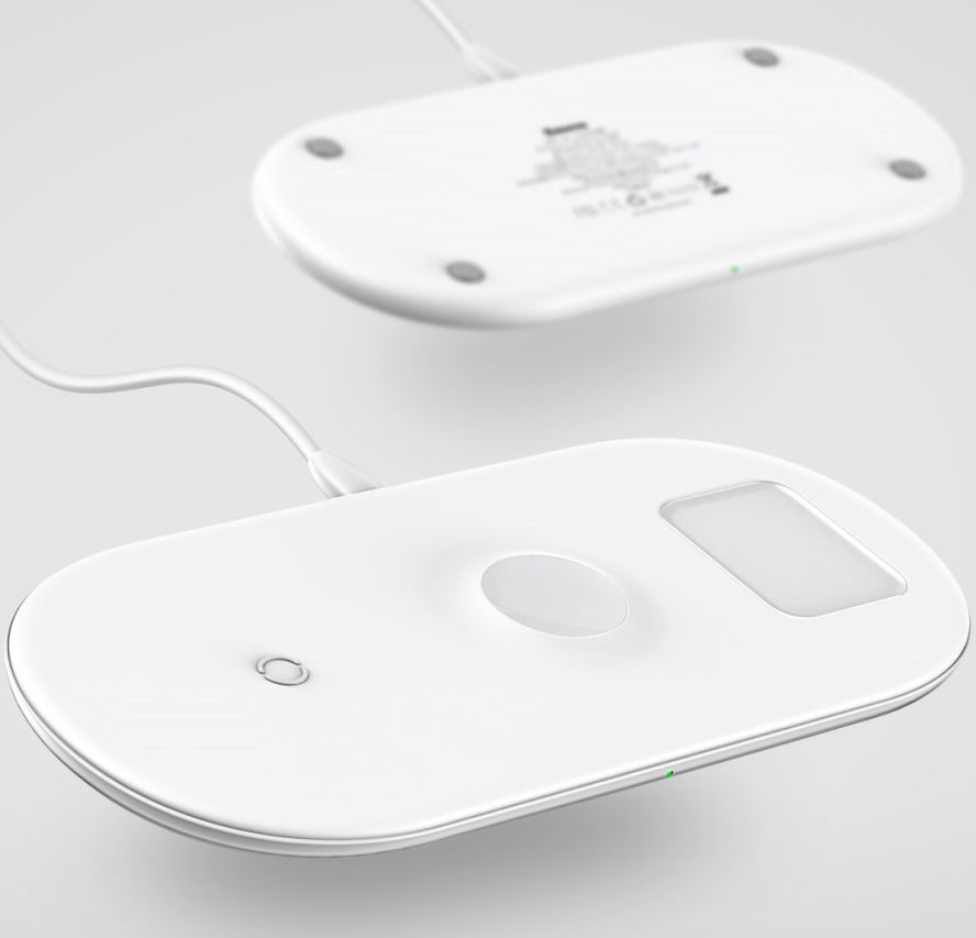 Baseus 3 in 1 Draadloze Oplader [iPhone + Apple Watch + AirPods] Wit afbeelding 12