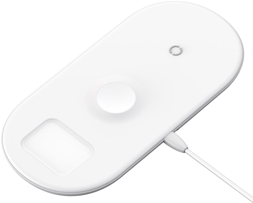 Baseus 3 in 1 Draadloze Oplader [iPhone + Apple Watch + AirPods] Wit afbeelding 9
