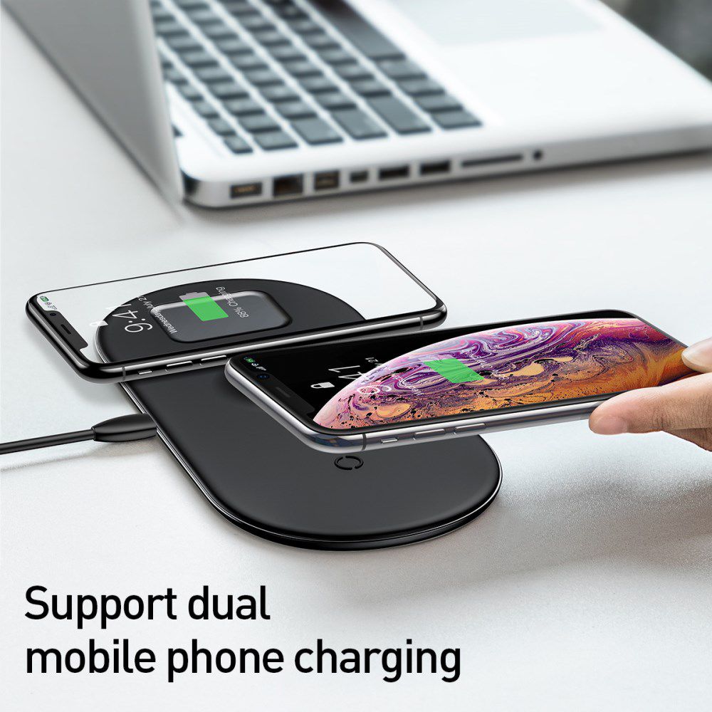 Baseus 3 in 1 Draadloze Oplader [iPhone + Apple Watch + AirPods] Zwart afbeelding 13