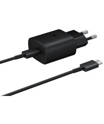 Originele Samsung 25W Power Adapter met USB-C Kabel 1 Meter 3A Zwart