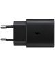 Originele Samsung USB-C 25W Fast Charge Adapter met USB-C Kabel Zwart