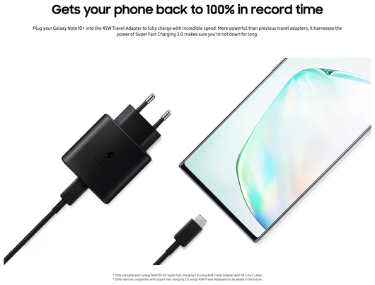 Originele Samsung 45W Power Adapter met USB-C Kabel 1 Meter 5A Zwart afbeelding 4