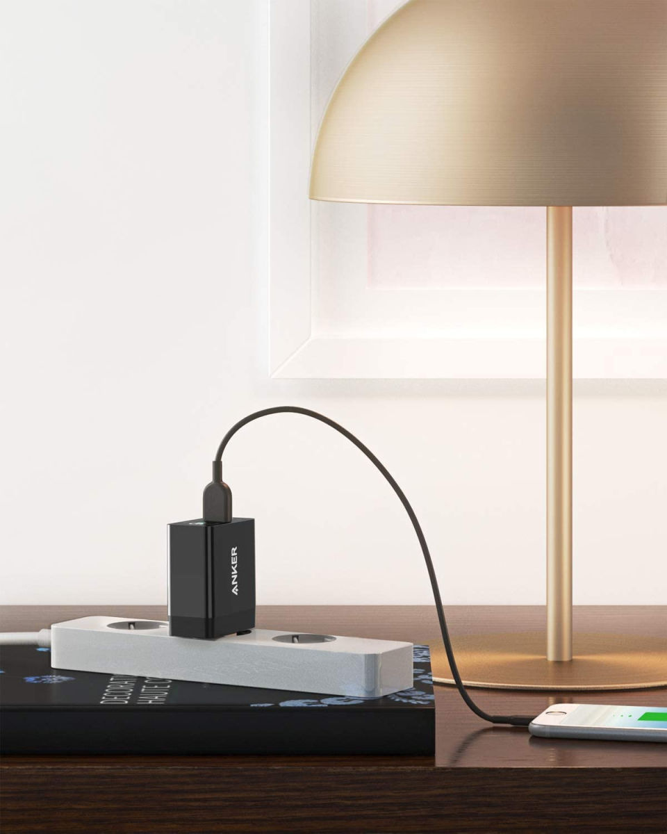 Anker PowerPort+ 1 (18W) Quick Charge / PowerIQ USB-A Adapter Zwart afbeelding 5