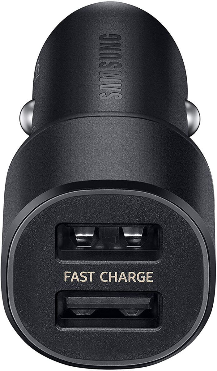 Originele Samsung Duo 15W Fast Charge Autolader Twee USB Poorten Zwart afbeelding 2