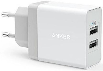 Anker PowerPort 2 Poorts USB 24W Thuislader Wit afbeelding 1