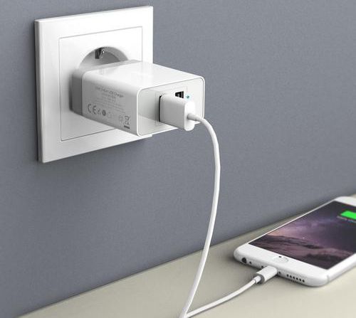 Anker PowerPort 2 Poorts USB 24W Thuislader Wit afbeelding 2
