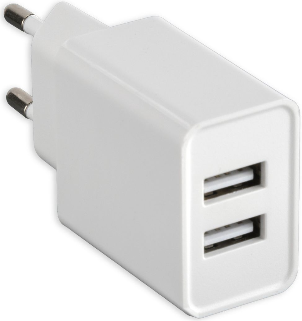 4smarts VoltPlug Dual 12W USB-A Adapter met Twee Poorten Wit afbeelding 2