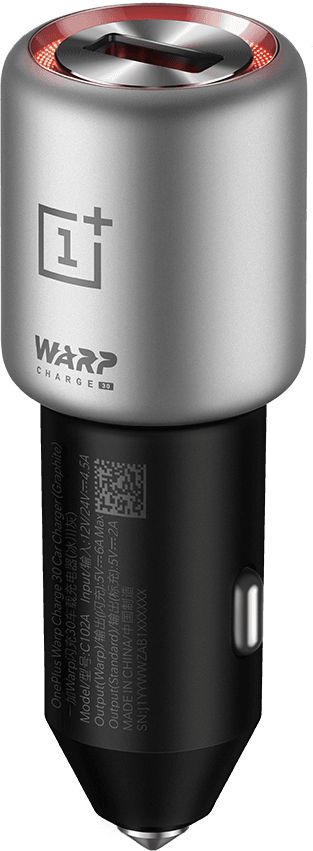 Originele OnePlus Warp USB 30W Autolader Graphite afbeelding 2