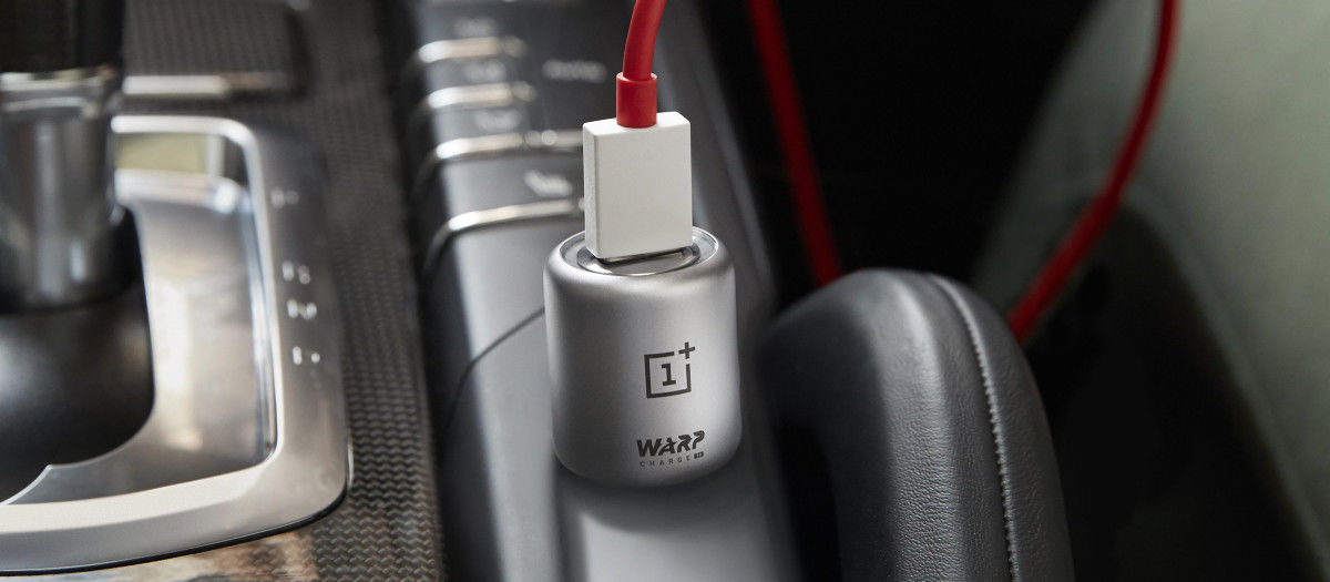 Originele OnePlus Warp USB 30W Autolader Graphite afbeelding 7
