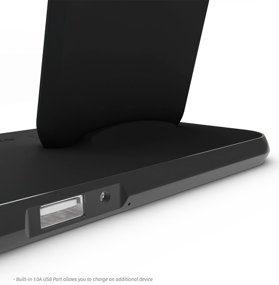 ZENS Aluminium Series Dual Draadloze Oplader met AirPods Dock Zwart afbeelding 5
