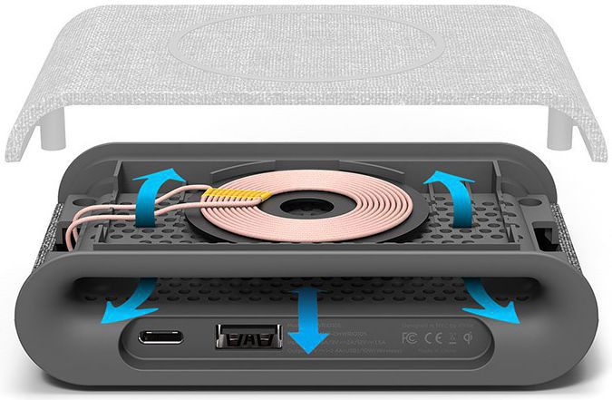 iOttie iON Wireless Plus Fast Charge Draadloze Oplader 10W Grijs afbeelding 10