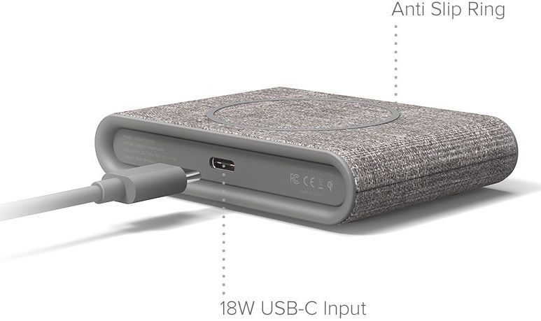 iOttie iON Wireless Mini Fast Charge Draadloze Oplader 10W Grijs afbeelding 4