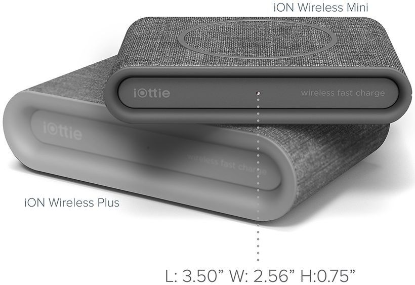 iOttie iON Wireless Mini Fast Charge Draadloze Oplader 10W Grijs afbeelding 6