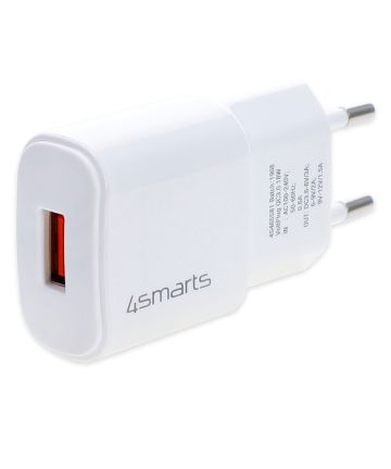 4smarts VoltPlug 18W USB-A Qualcomm Quick Charge 3.0 Adapter Wit Opladers