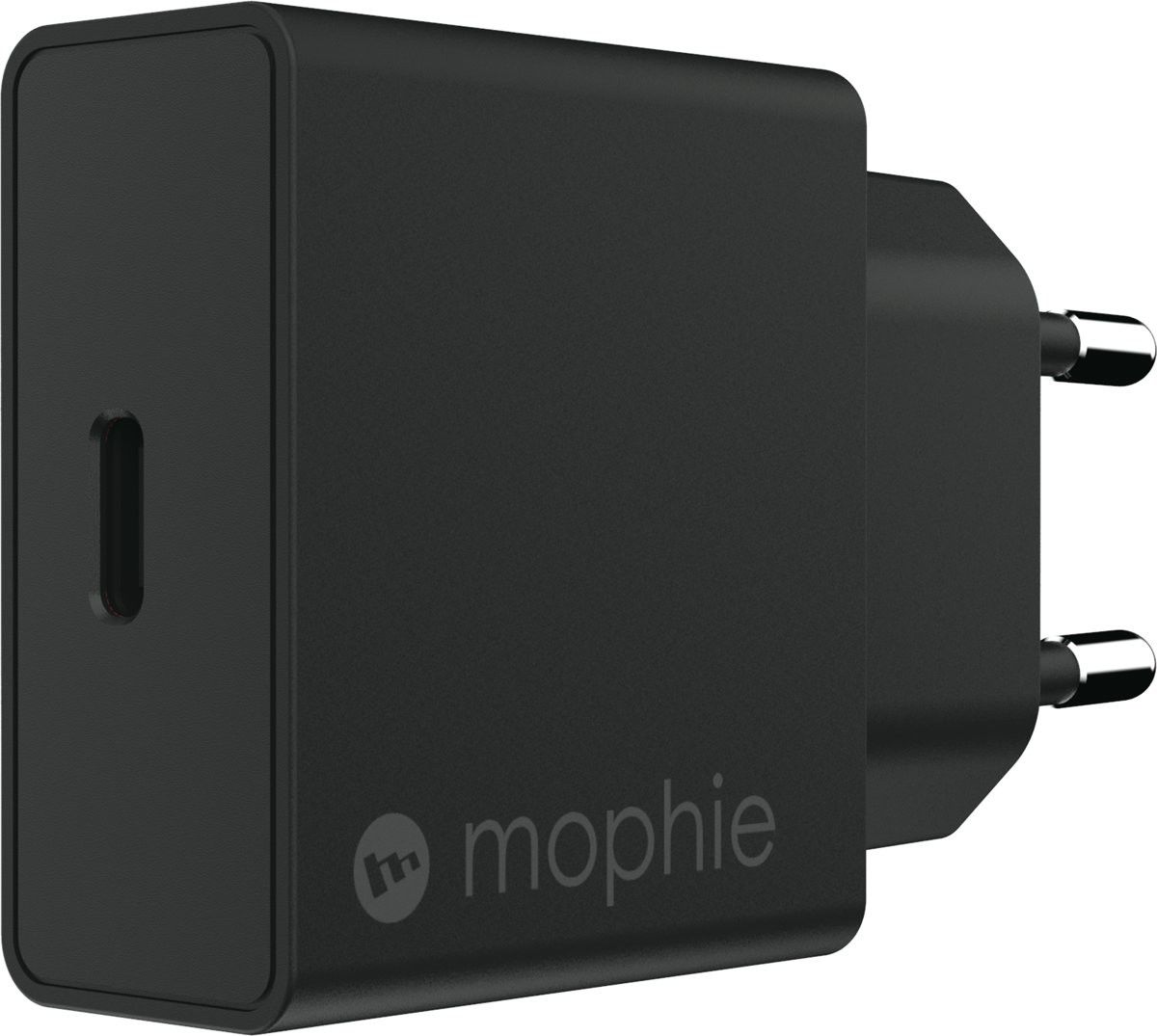 Mophie USB-C 18W Fast Charge Thuislader Zwart afbeelding 2