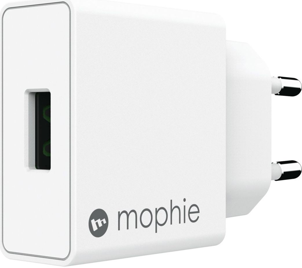 Mophie USB-A 18W Fast Charge Thuislader Wit afbeelding 2