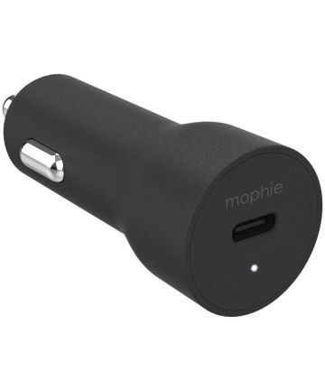 Mophie USB-C 18W Fast Charge Autolader Zwart Opladers