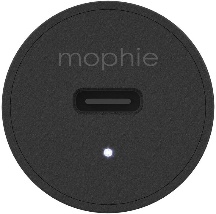 Mophie USB-C 18W Fast Charge Autolader Zwart afbeelding 2