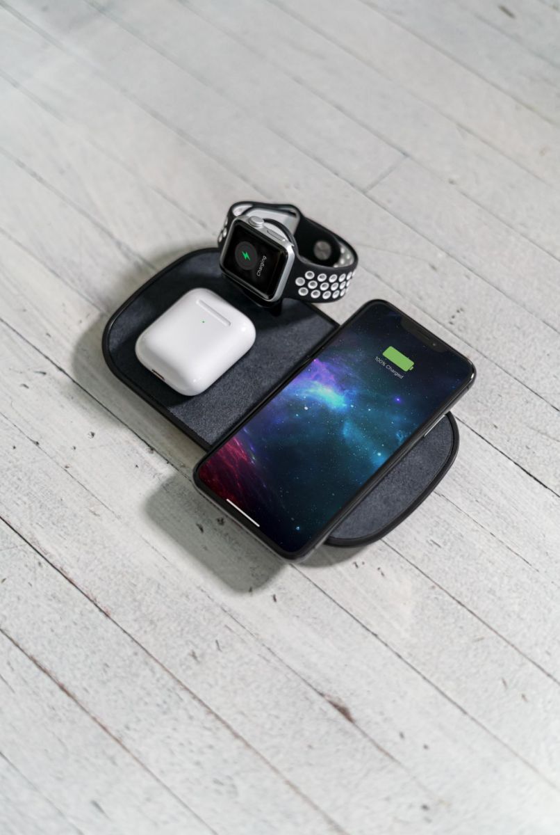 Mophie 3-in-1 Apple iPhone / Watch / AirPods Draadloze Oplader Zwart afbeelding 2