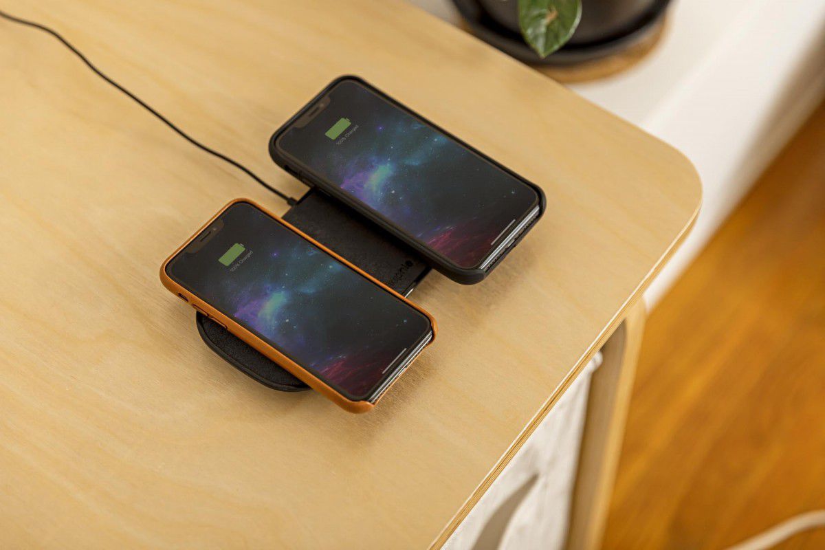 Mophie Dual Wireless Fast Charge Draadloze Oplader Zwart afbeelding 2