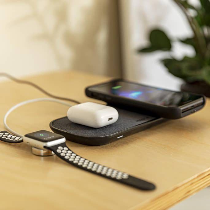 Mophie Dual Wireless Fast Charge Draadloze Oplader Zwart afbeelding 5