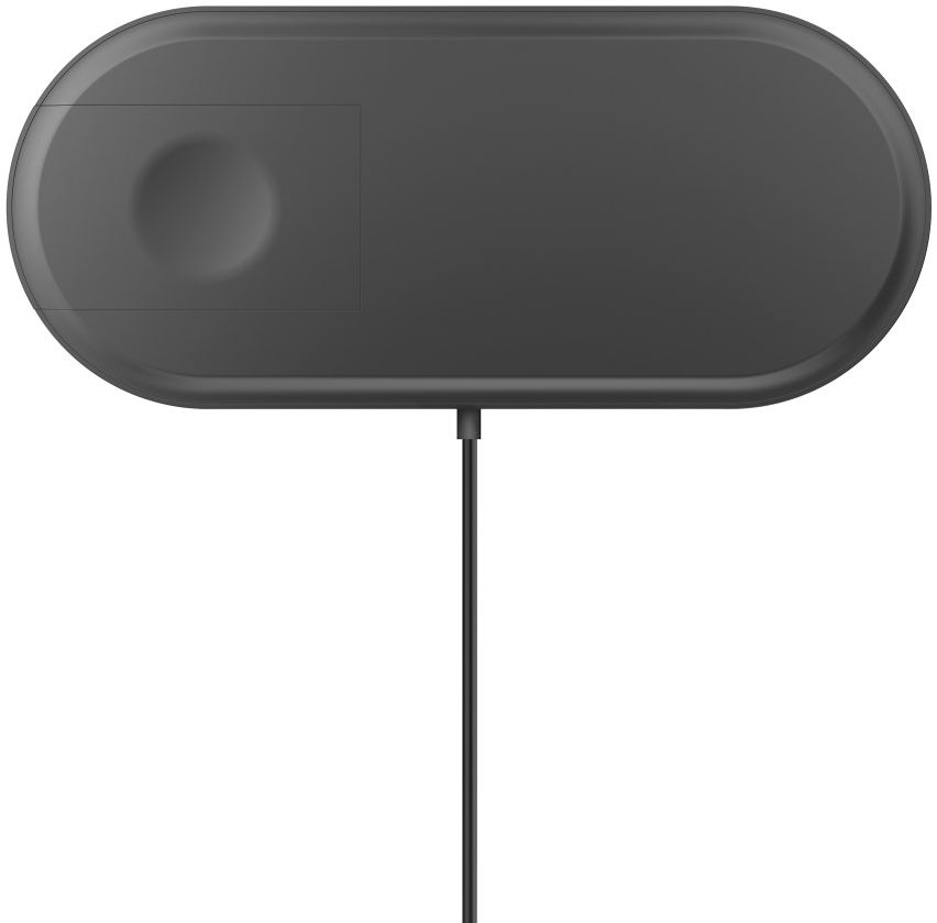 2 in 1 Wireless Fast Charger Pad Zwart afbeelding 7