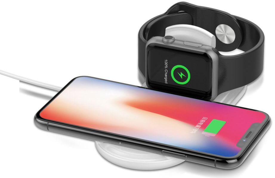 2 in 1 Wireless Fast Charger Pad Wit afbeelding 9