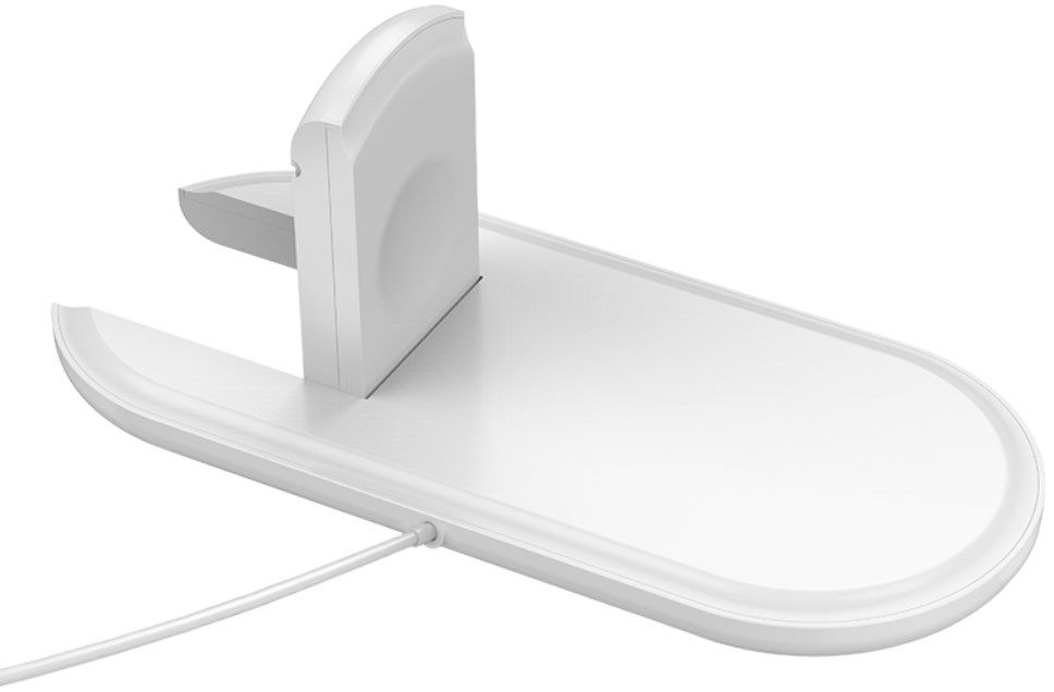 2 in 1 Wireless Fast Charger Pad Wit afbeelding 5