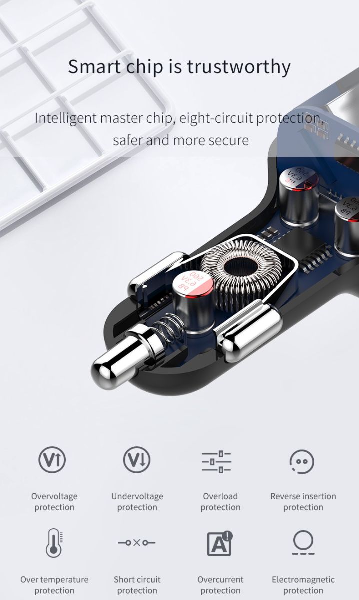 Universele Bluetooth Audio Transmitter / Fast Charge Autolader afbeelding 13