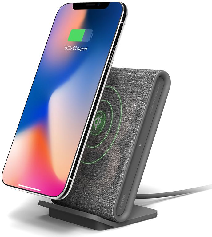 iOttie iON Wireless Stand Fast Charge Draadloze Oplader Donker Grijs afbeelding 1