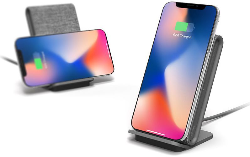 iOttie iON Wireless Stand Fast Charge Draadloze Oplader Donker Grijs afbeelding 2