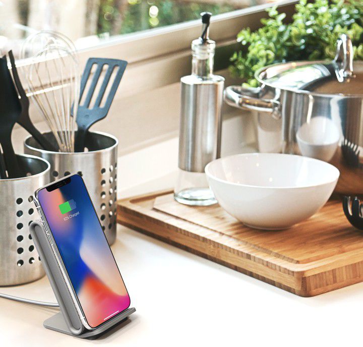 iOttie iON Wireless Stand Fast Charge Draadloze Oplader Donker Grijs afbeelding 9