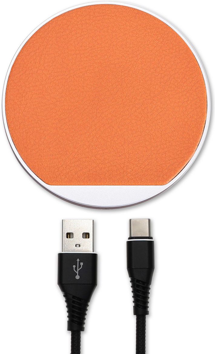 4smarts Select LIGNO 10W Fast Charge Draadloze Oplader Zilver/Oranje afbeelding 1