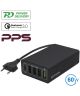 4smarts VoltPlug PPS 60W USB-A en USB-C Power Delivery Adapter Zwart