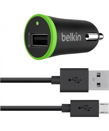 Belkin Universele Auto Lader met Micro-USB ChargeSync Kabel Zwart Opladers