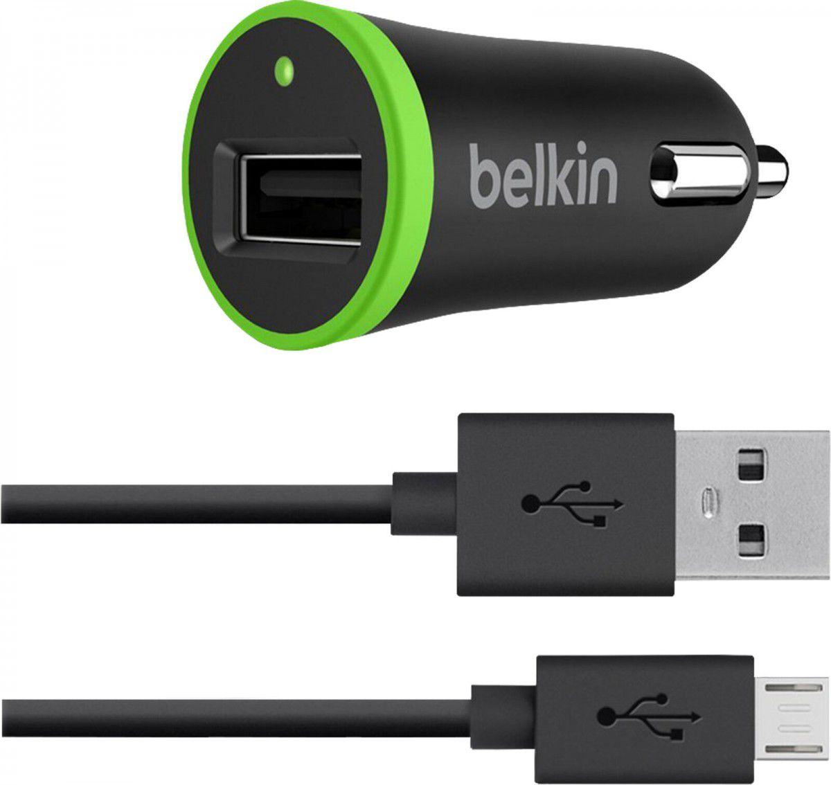Belkin Universele Auto Lader met Micro-USB ChargeSync Kabel Zwart afbeelding 1