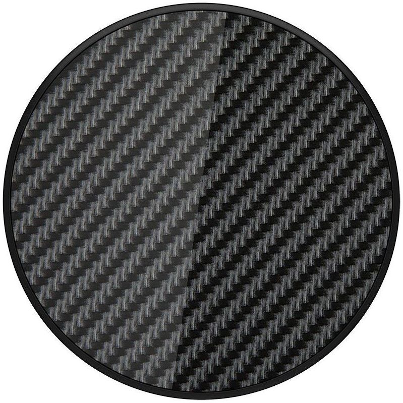 PopSockets Premium PopGrip Telefoon Greep en Standaard Carbon Fiber Zwart afbeelding 3