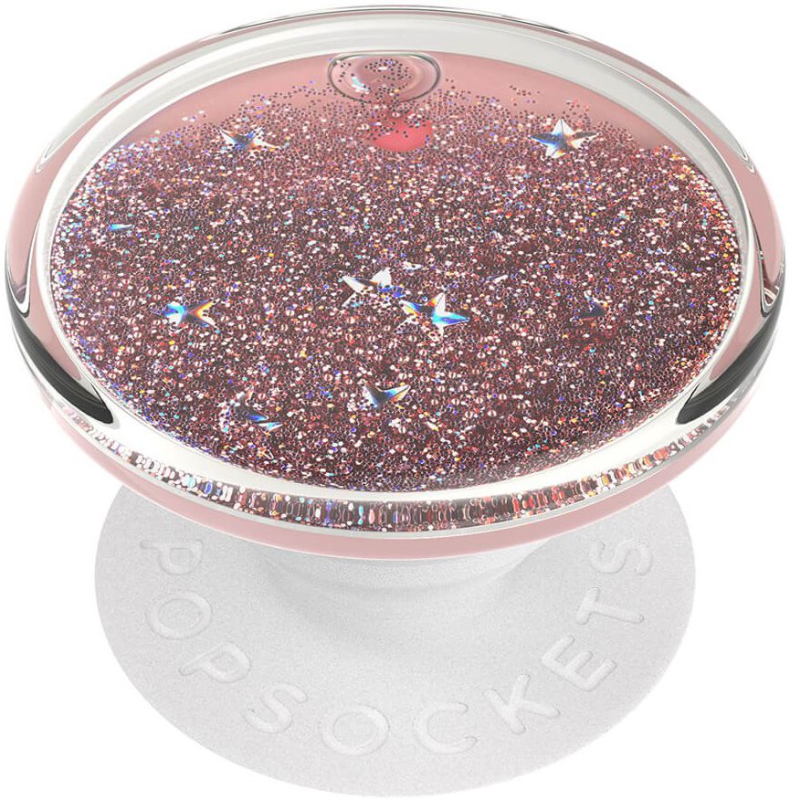 PopSockets PopGrip Luxe Telefoon Greep en Standaard Glitter Roze afbeelding