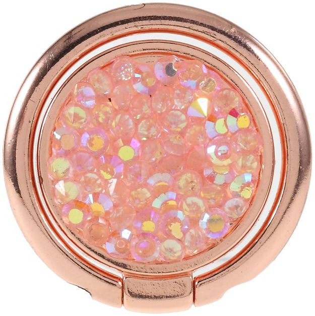 Universele Kickstand Ring en Vinger Houder Attachable Glitter Roze afbeelding 1