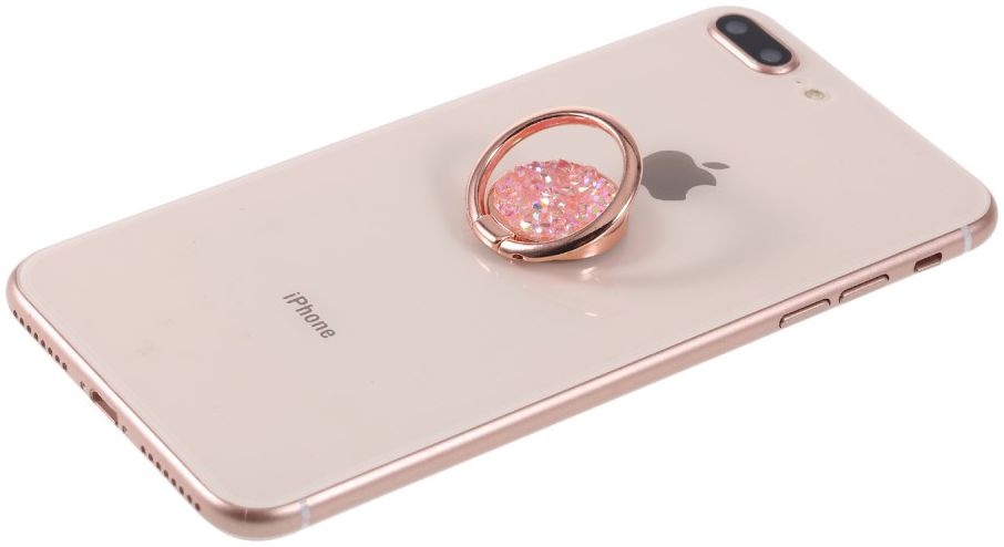 Universele Kickstand Ring en Vinger Houder Attachable Glitter Roze afbeelding 6