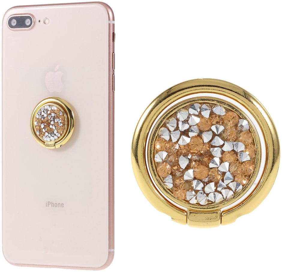Universele Kickstand Ring en Vinger Houder Attachable Glitter Goud afbeelding 5