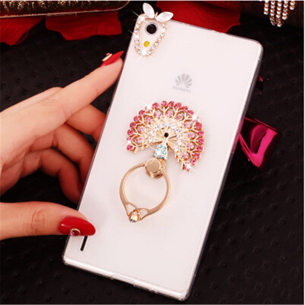 Universele 360º Kickstand Ring en Vinger Houder Attachable Diamant afbeelding 3