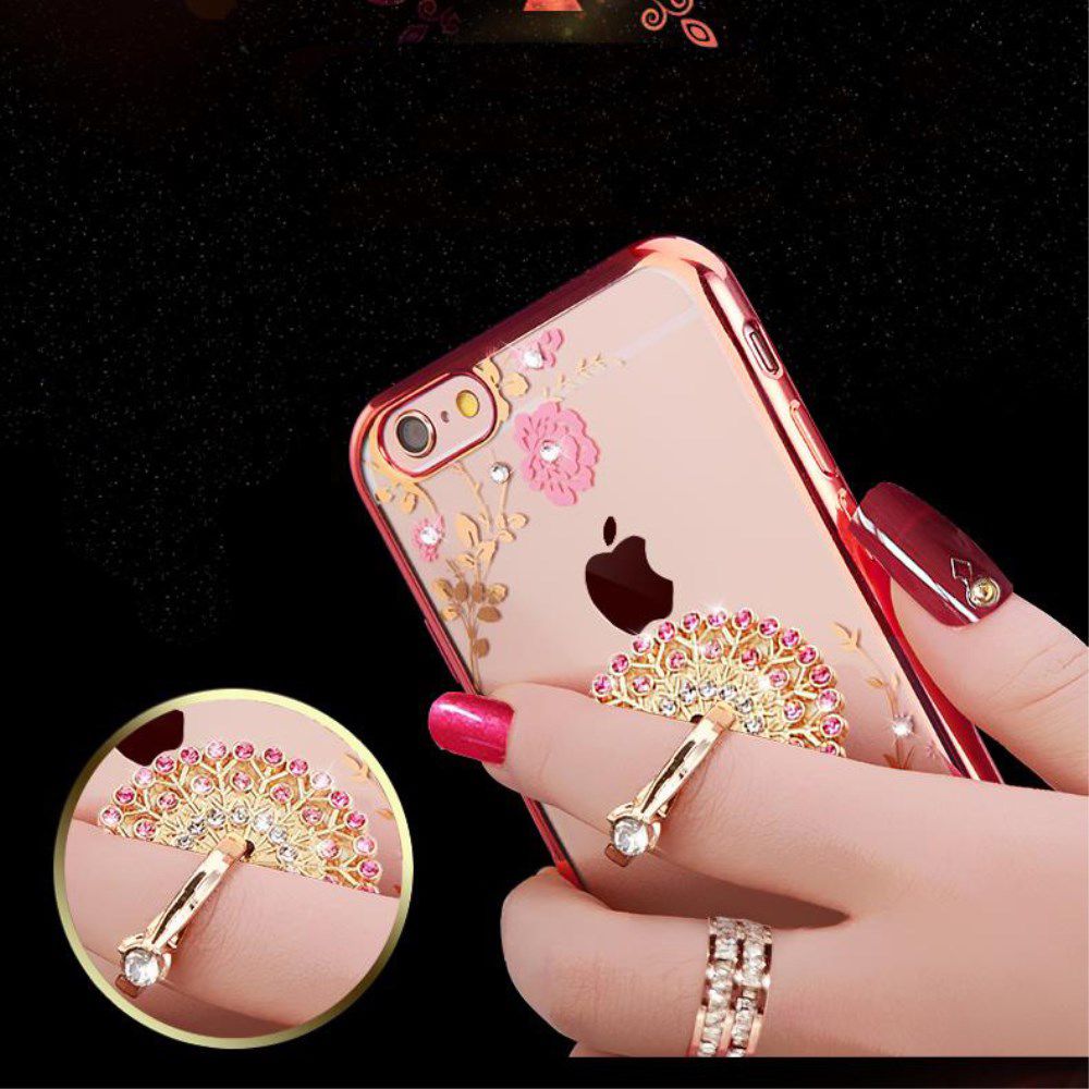 Universele 360º Kickstand Ring en Vinger Houder Attachable Diamant afbeelding 6