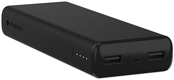 Mophie Power Boost XL Universele Dual Powerbank 10.400 mAh Zwart afbeelding 2
