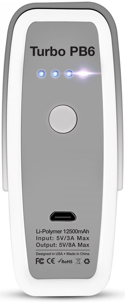 Naztech Turbo PB6 Powerbank 12.500 mAh Grijs afbeelding 4