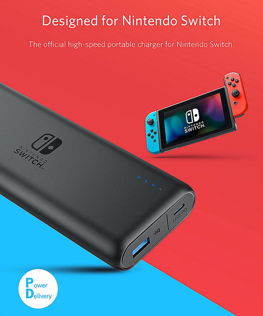 Anker PowerCore Speed USB-C Powerbank 20.100 mAh Switch Editie Zwart afbeelding 5