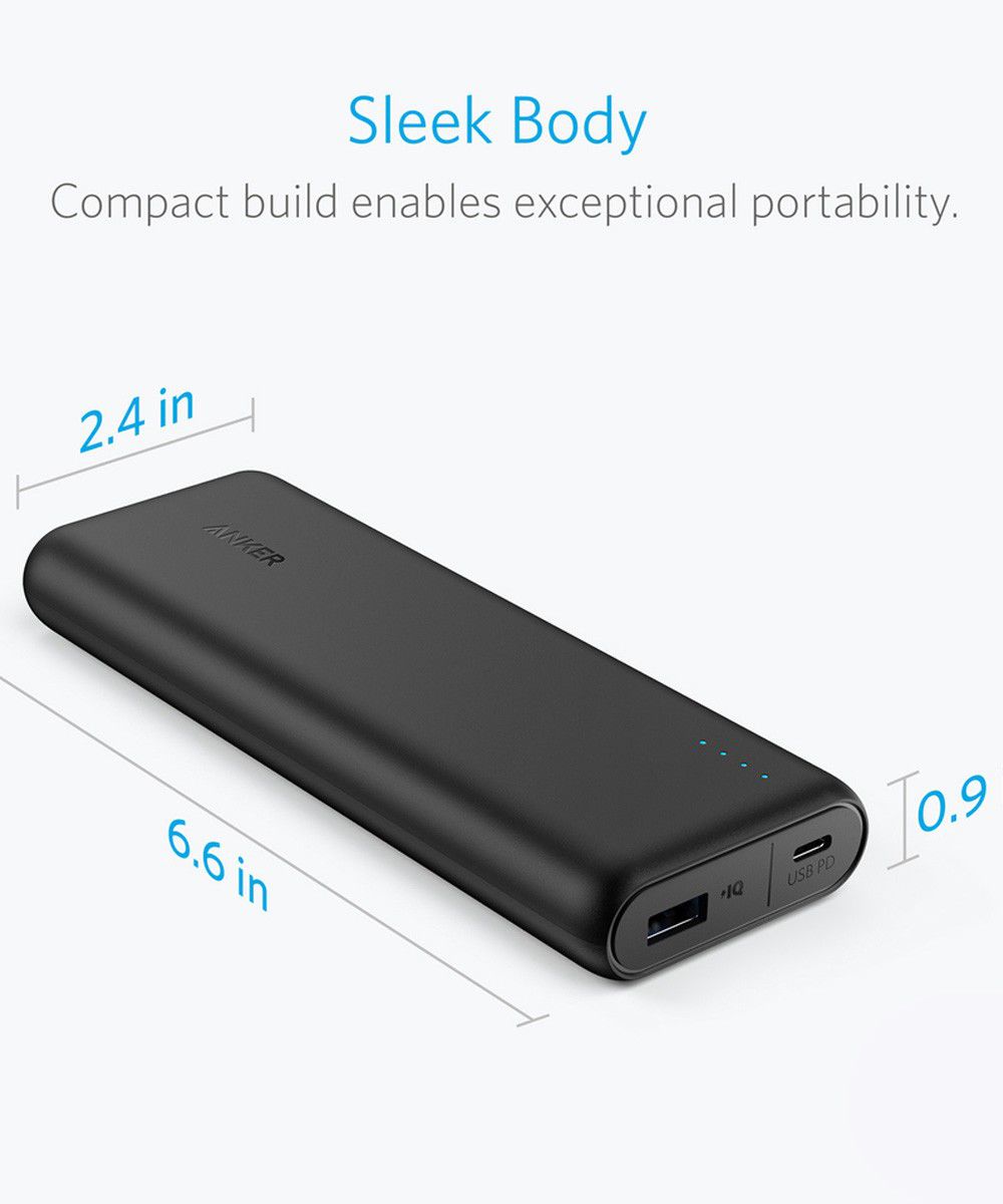 Anker PowerCore Speed USB-C Power Delivery Powerbank 20.000 mAh Zwart afbeelding 8